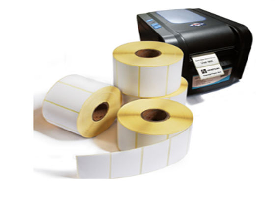 O esparadrapo revestiu etiquetas de envio 102x152mm térmicas de 102x76mm