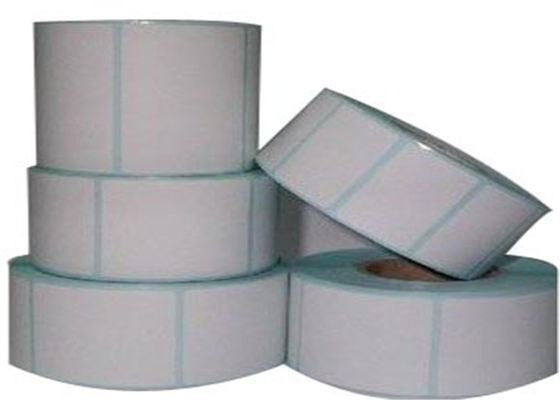 do forro amarelo do papel glassine de 60x30mm impressora térmica Sticker Roll