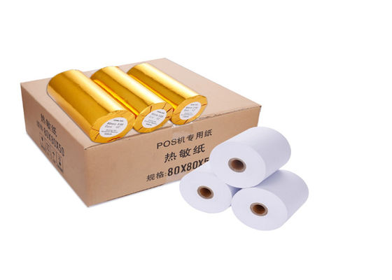 Rolls térmico aprovado GV do branco 80 x 80 do OEM