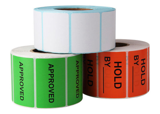 Etiqueta de código de barras térmica Rolls da escala do supermercado do FSC 50X25mm