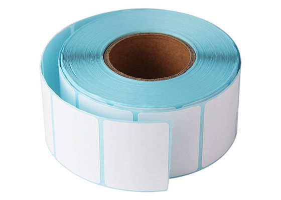 O papel térmico inodoro do código de barras etiqueta 57x32mm Fanfolded