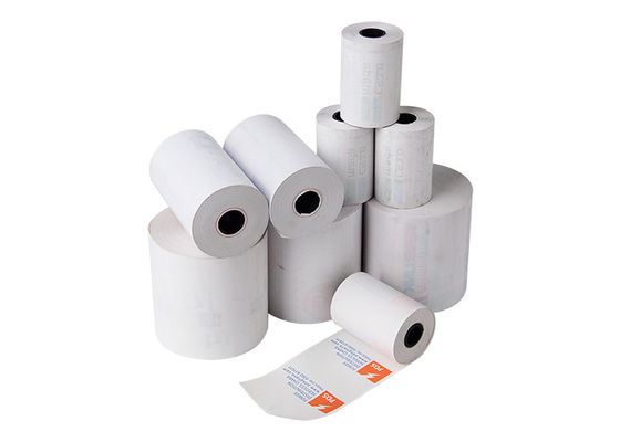 Papel térmico dobro Rolls 80x80mm do revestimento 65gsm ATM 57x40mm