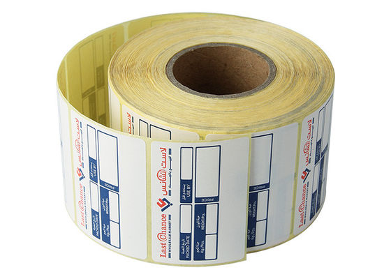 Etiquetas térmicas diretas do PVC do PE impermeável de COC 102x76mm