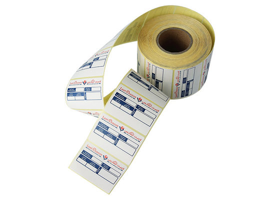 Etiquetas térmicas diretas do PVC do PE impermeável de COC 102x76mm