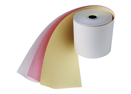 3 papel sem carbônio do recibo da caixa registadora de Rolls 80x80 do papel da posição da dobra