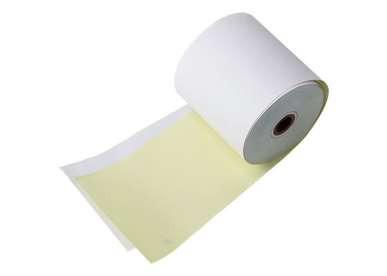 Caixa registadora impressão de papel sem carbônio do OEM do FSC do rolo de 3 dobras