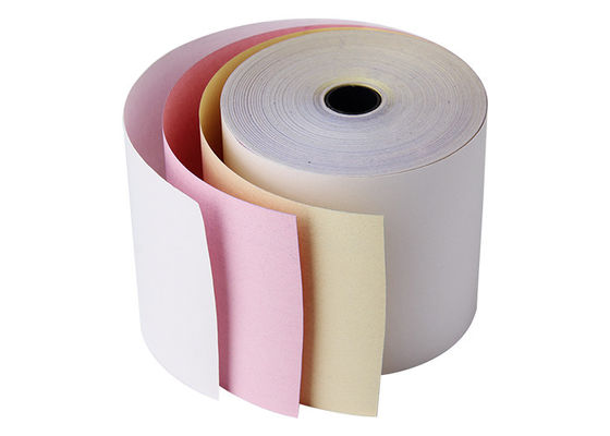 Papel térmico sem carbônio Rolls 80gsm de 3 ATM da dobra para a máquina da posição