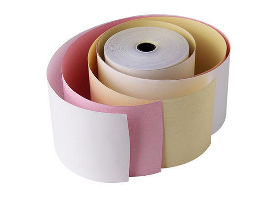 Papel térmico sem carbônio Rolls 80gsm de 3 ATM da dobra para a máquina da posição