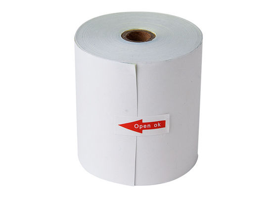Papel térmico sem carbônio Rolls 80gsm de 3 ATM da dobra para a máquina da posição